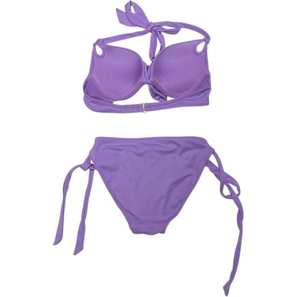 Victoria's Secret Tie Bikini Purple Small 34A - Picture 3 of 3